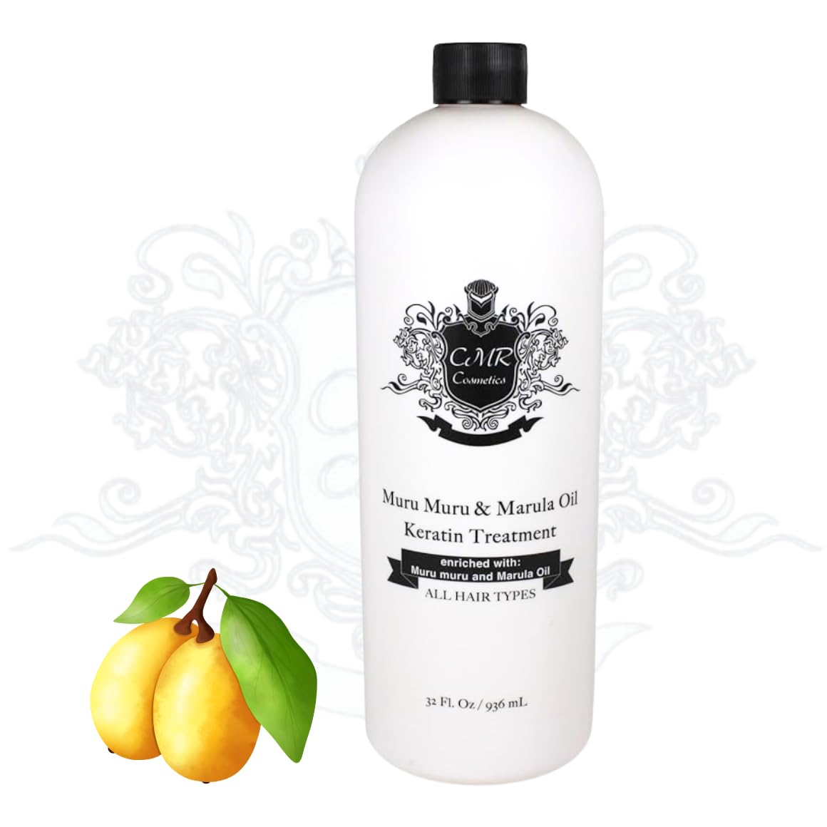 CMR Cosmetics Professional Keratin Hair Care with Muru Muru & Marula Oil - Frizz Control, Straightening & Shine - Nourishing Cream for All Hair Types