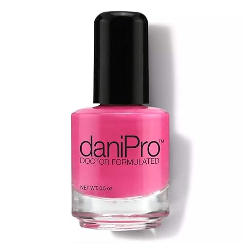 daniPro - Doctor Formulated Nail Polish - Hot Pink - Promotes Healthier, Stronger Nails - Biotin and Vitamins A & E - Toxin-Free - Super Quick Drying Beauty & Personal Care daniPro