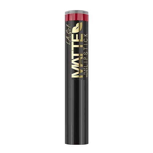 L.A. Girl Matte Flat Velvet Lipstick, Relentless, 1 Count (Pack of 3)