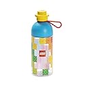Room Copenhagen LEGO Hydration Bottle, Transparent Water/Hydration Bottle, 500 ml, mix colors with Iconic LEGO graphics (easy to fill with ice)
