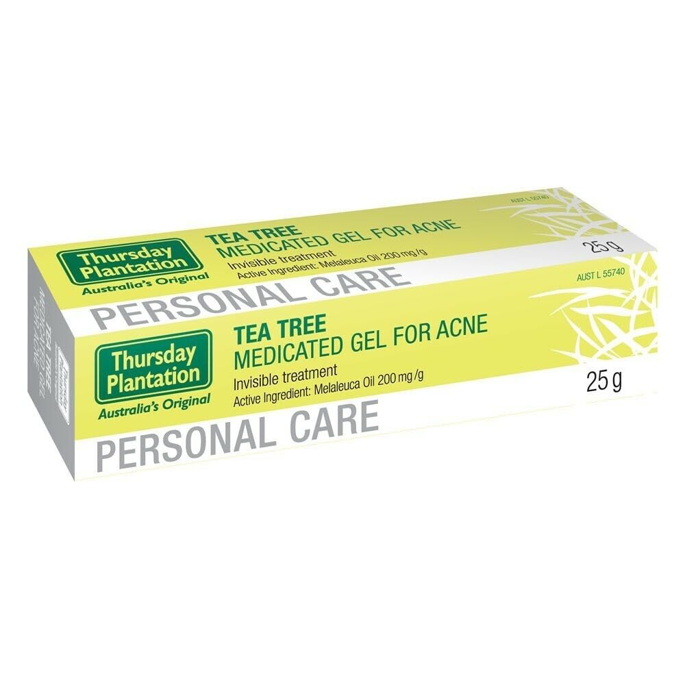 Thursday Plantation Tea Tree Gel - 25g - Skin Repairing and Moisturizing for Acne, Pimples, and Blackheads - Natural Tea Tree Oil Formula