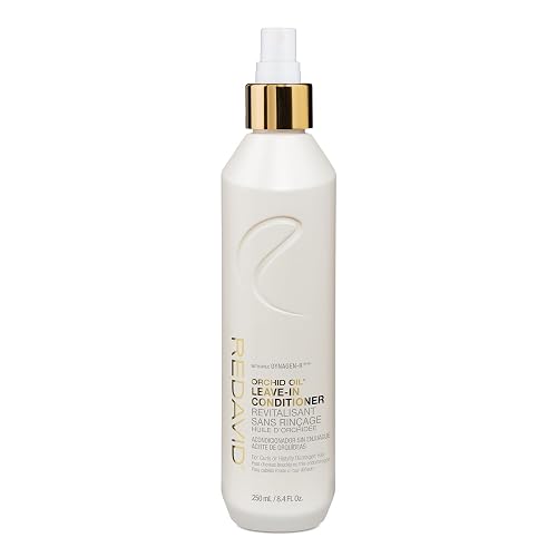 Redavid Orchid Oil Leave-In Conditioner - Ultra Nourishing Spray for Curly or Heavily Damaged Hair with Hemp Seed Oil and Healing Herbs - Clinically