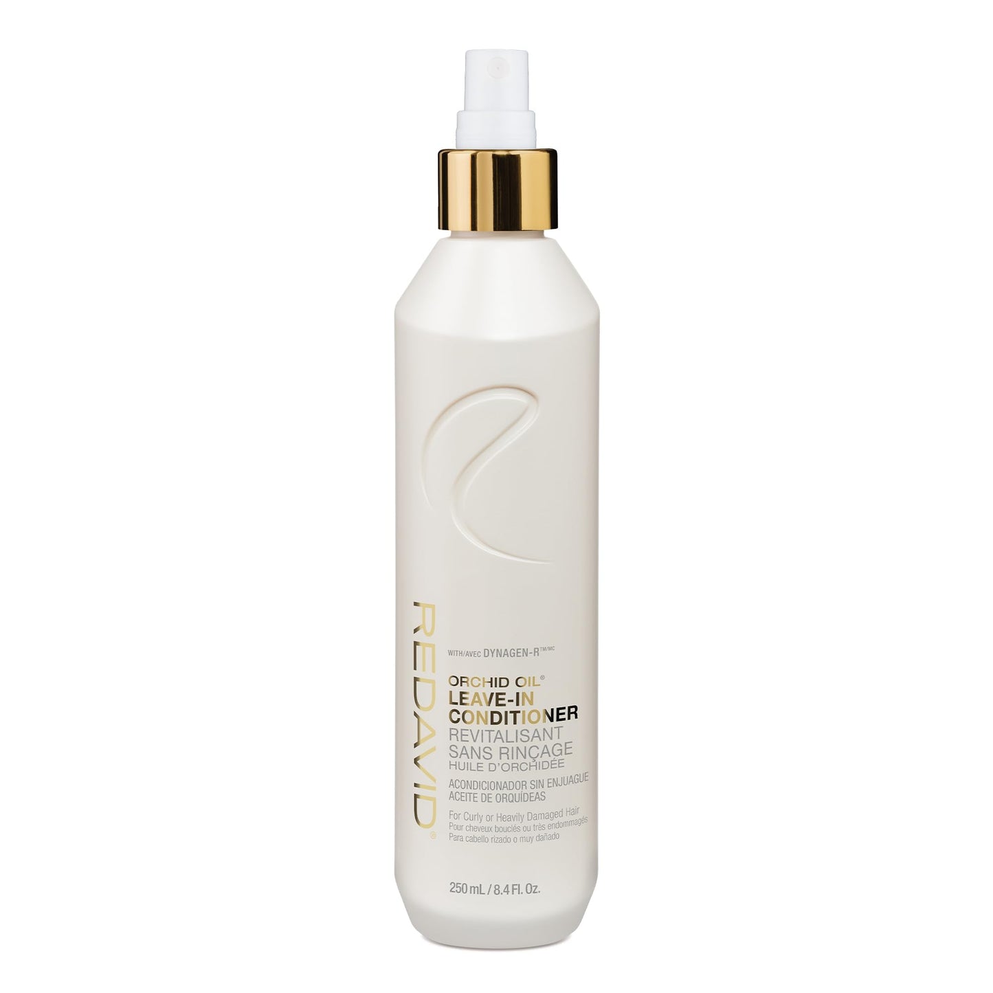 Redavid Orchid Oil Leave-In Conditioner - Ultra Nourishing Spray for Curly or Heavily Damaged Hair with Hemp Seed Oil and Healing Herbs - Clinically