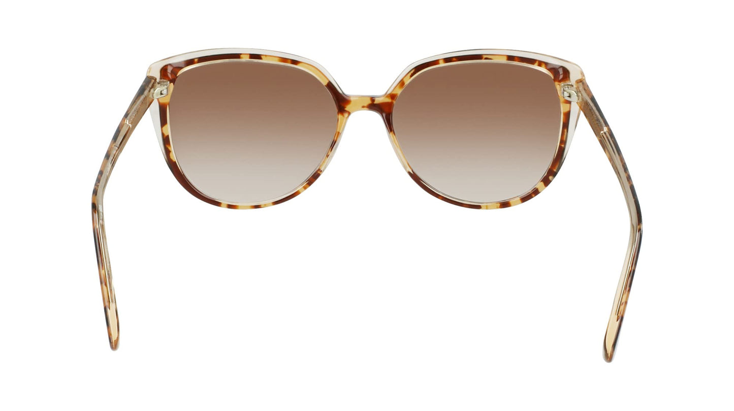 Anne Klein Women's Sunglasses AK7077 - Mocha Tortoise with Brown Gradient Lens