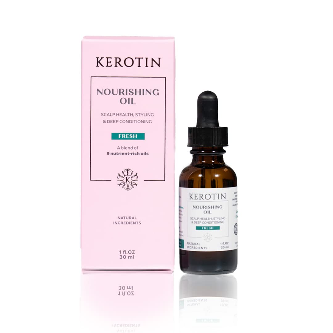 Nourishing Hair Oil -Nine natural organic oils blended with Argan Oil. Repairs Damage, Controls Frizz, Eliminates Split Ends & Smoothens Skin