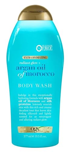 Ogx Body Wash Argan Oil Of Morocco Extra Hydrating 19.5 Ounce (577ml) (Pack of 6)