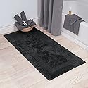 Lavish Home Reversible Long Bath Mat - 60x24-Inch Plush Cotton Bathroom Runner - Machine Washable Bath Mats for Bathroom, Kitchen, or Laundry Room…