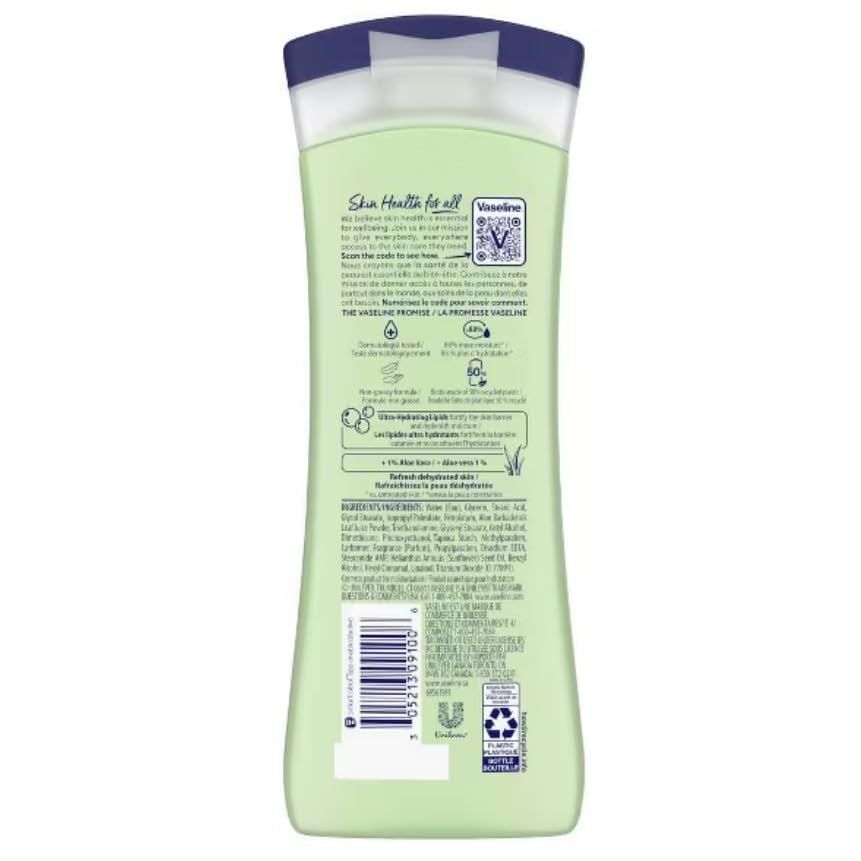 Vaseline Intensive Care Aloe Soothe Non-Greasy Lotion 10 oz (Pack of 7)