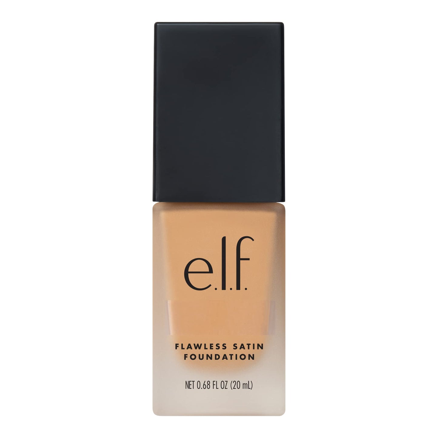 e.l.f. Flawless Satin Foundation, Lightweight & Medium Coverage, Semi-Matte Finish, Vegan & Cruelty-Free, Toffee, 0.68 Fl Oz (20mL)
