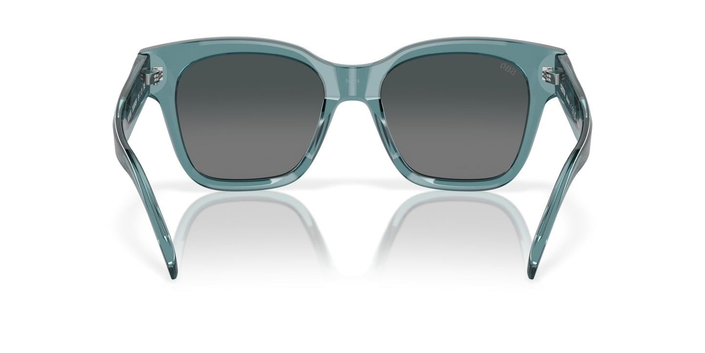 Costa Del Mar Nusa Sunglasses, Deep Crystal Aquamarine/Grey Gradient 580G, 54 mm
