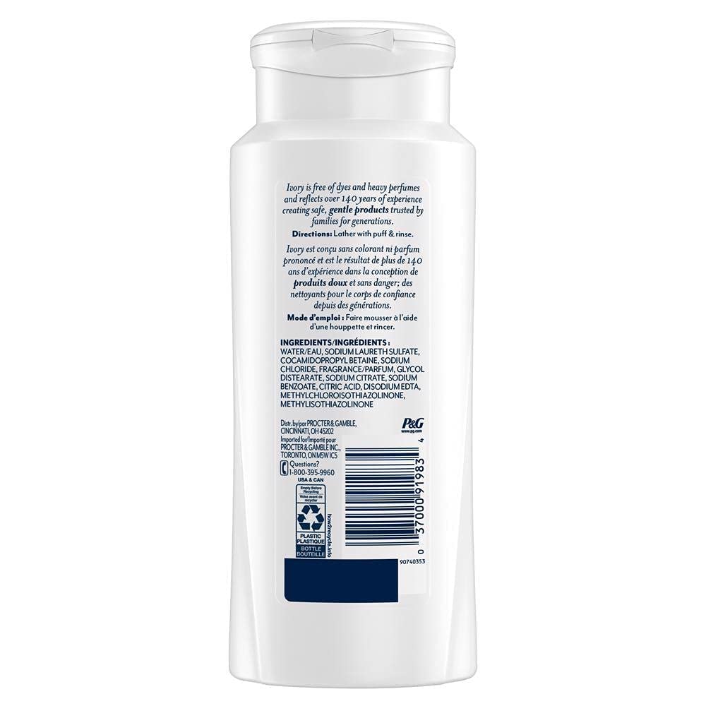 Ivory Original Scent Body Wash, 21 Fl Oz (Pack of 6)