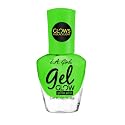 L.A.girl Gel Glow Nail Polish 0.47 oz- 8 Colors, No UV Light Needed, Gel like Finish Polish (Eerie Glow) Beauty & Personal Care L.A. Girl