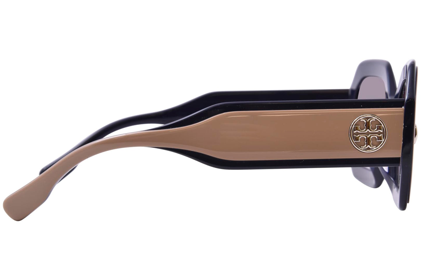 Tory Burch TY7192U 19396I Sunglasses Women's Navy/Beige/Clear Gradient Grey 55mm