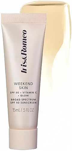 Iris&Romeo Mini Weekend Skin SPF 50 Instant Glow Tinted Mineral Sunscreen with Vitamin C - sheer luminosity