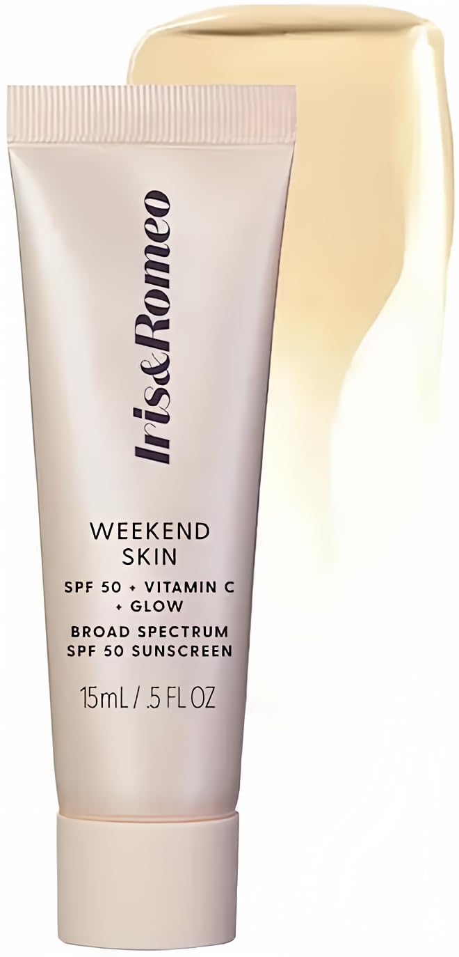 Iris&Romeo Mini Weekend Skin SPF 50 Instant Glow Tinted Mineral Sunscreen with Vitamin C - sheer luminosity