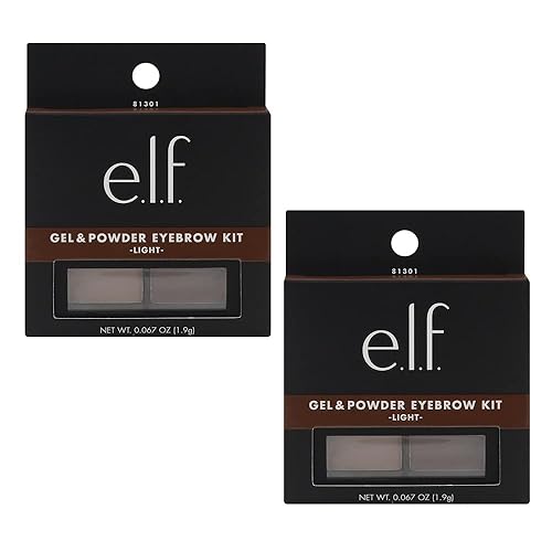 Pack of 2 e.l.f. Gel & Powder Eyebrow Kit, Light 813012