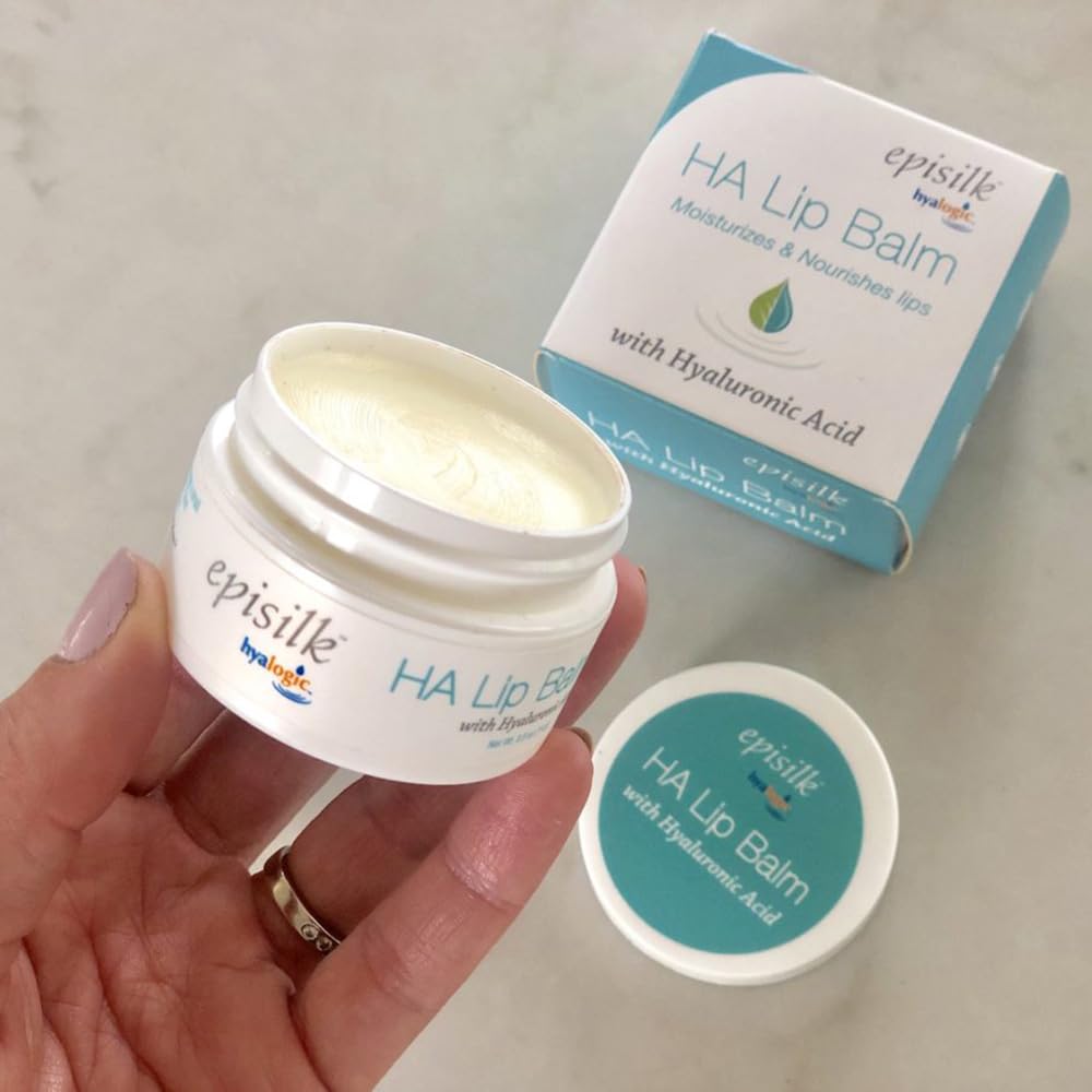 Hyalogic HA Lip Balm - Moisturizing Lip Balm with Hyaluronic Acid & Coconut Oil - Hydrating Lip Care for Dry, Chapped Lips - Natural, Unflavored