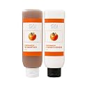 Seoul Naturals Persimmon Shampoo and Conditioner Set, Deodorizing and Nonenal Odor Eliminating, All Natural Ingredients, k beauty inspired, 16fl oz, 2