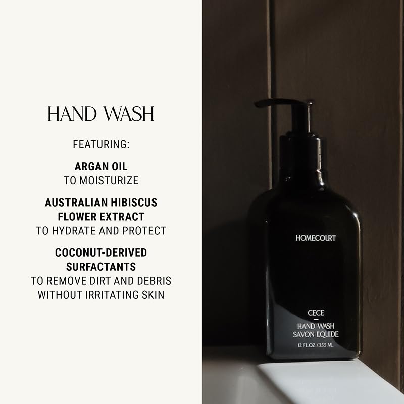 Homecourt Hand Wash, Gently Cleanses & Hydrates, Removes Dirt & Debris Without Irritating Skin, Clean Formula, Mandarin Basile, 12 fl oz Beauty & Personal Care Homecourt