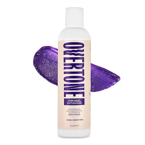 Overtone Daily Color Depositing Conditioner: 8oz Temporary Coloring Conditioner with Shea Butter & Coconut Oil, Refresh Color & Prevent Fading, Vegan