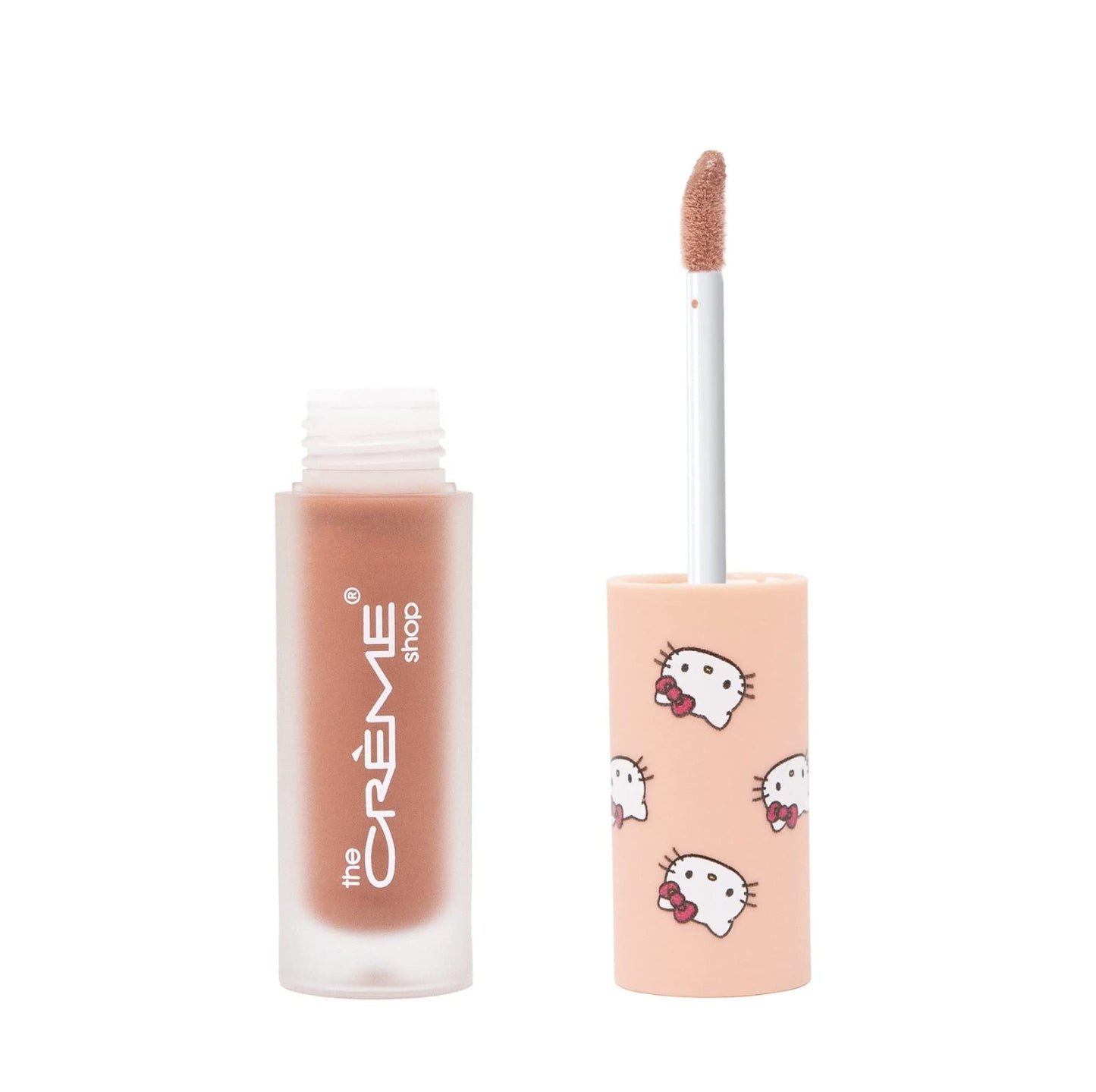 The Crème Shop x Hello Kitty Kawaii Kiss Hydrating, Rejuvenating Lip Oil with Nourishing Jojoba, Vitamin E & Luxurious Jelly Formula - Peach-Flavored