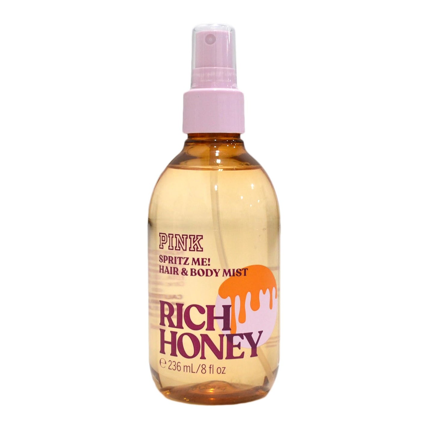 Victoria's Secret Pink Hair & Body Mist 8 Fl Oz (Rich Honey)