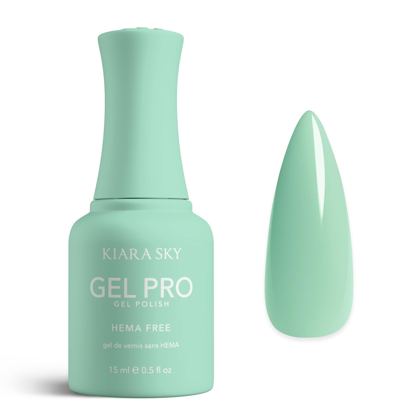 KIARA SKY Gel Pro HEMA-Free Gel Nail Polish | Full Coverage, 28+ Day Wear, Self-Leveling, UV/LED Soak-Off, 0.5 fl oz | Surf The Wave #077 Beauty & Personal Care KIARA SKY