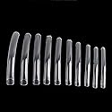 Yimart 100pcs White/Clear/Natural Extra Long Curve Nail Tip UV Gel French Acrylic False Nail Art Salon long Tips (Clear)