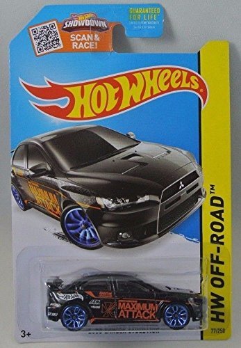 2015 Hot Wheels Hw Off-Road 77/250-2008 Mitsubishi Lancer Evolution (Black)
