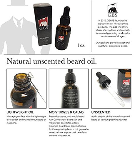G.B.S Beard Growth Professional Kit- 5.5” Scissors, Beard Oil, Boar Bristle Beard Brush, shavette, 7" Dressing Comb, Leather Case + Blades Beauty and Personal Care G.B.S