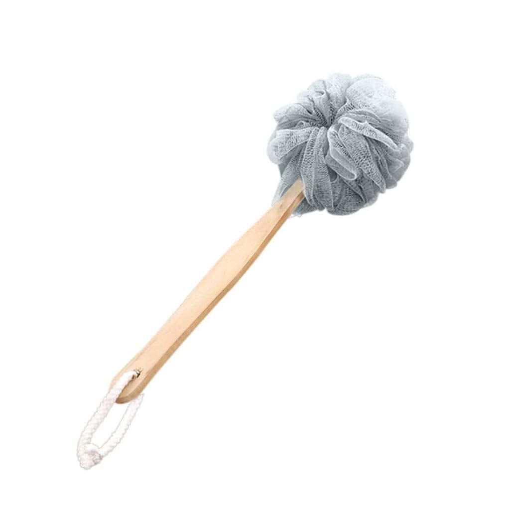 YingRen Exfoliating Body Brush - Blue, Long Handle, Soft Mesh Back, Wooden Handle - Exfoliates Dead Skin, Stimulates Lymphatic System, Reduces Beauty and Personal Care YingRen