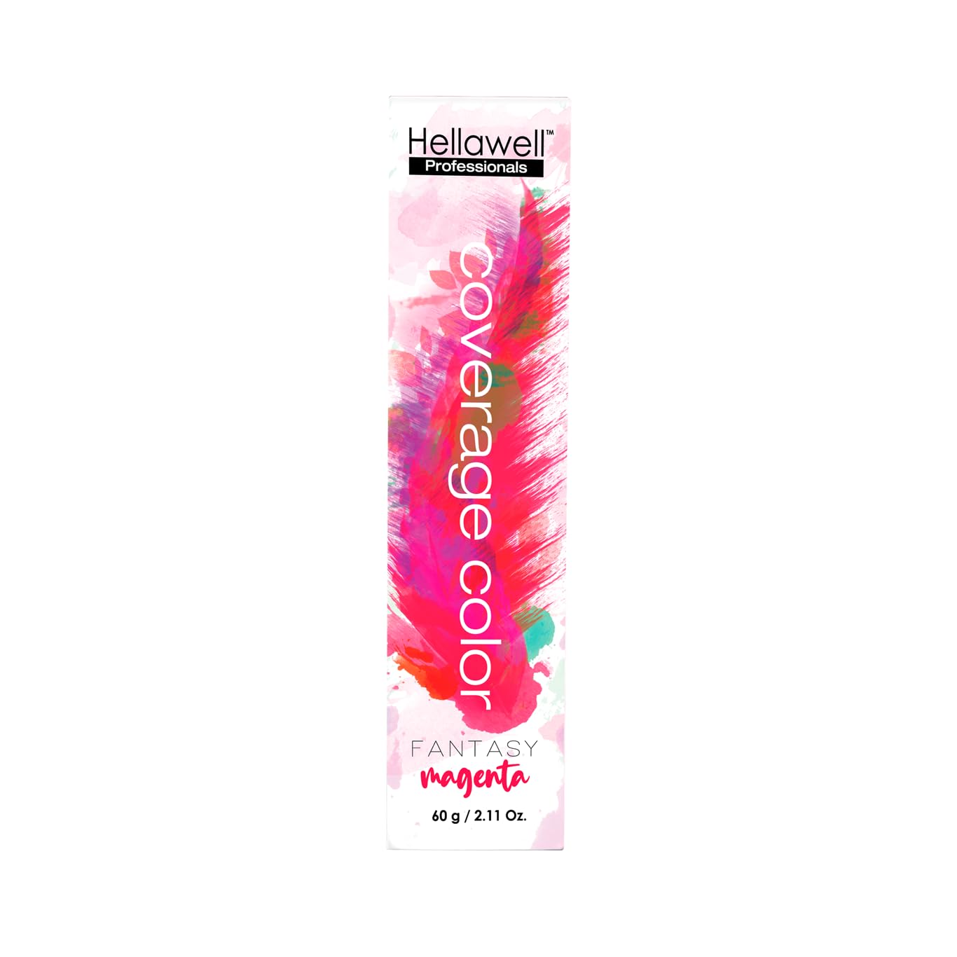 Hellawell Professional Hair Dye. Coverage Color Fantasy - Semi-permanent oxidation coloring cream. Magenta 2.11oz