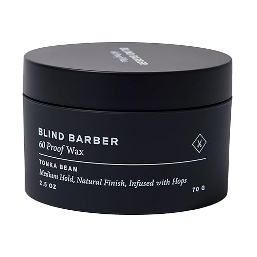 Blind Barber 60 Proof Hair Wax for Men - Water-Based Wax for Hair Styling - Medium, Workable Hold & Shine - Made with Volumizing Hops Extract