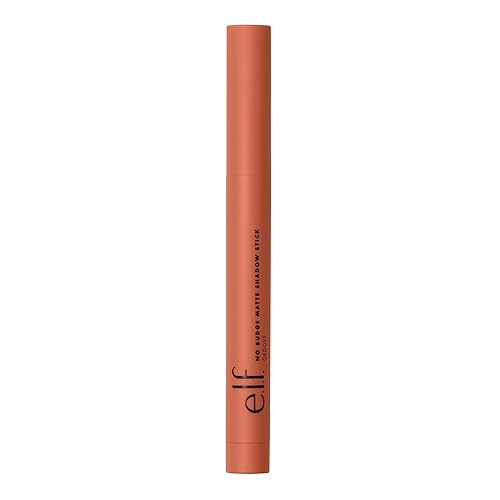 e.l.f. No Budge Matte Shadow Stick, One-Swipe Cream Eyeshadow Stick, Long-Wear & Crease Resistant, Matte Finish, Vegan & Cruelty-Free, Groovy