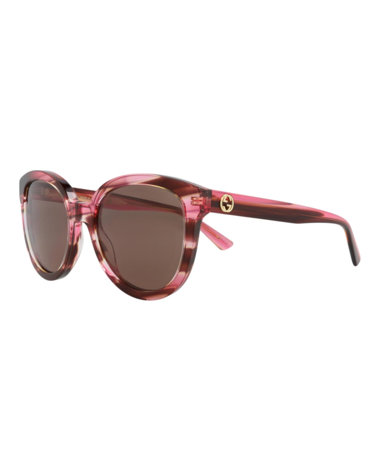 Gucci Round-Frame Recycled Acetate Sunglasses