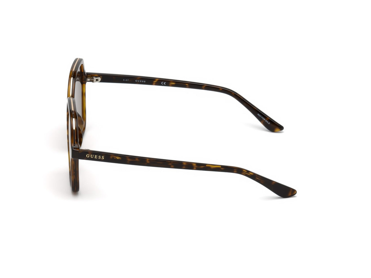 Guess sunglasses (GU-7557-S 52F) Dark Havana - Gold - Brown Gradient lenses