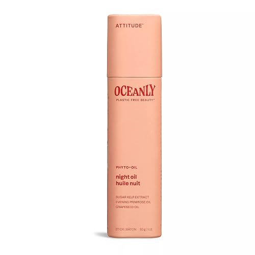 ATTITUDE Oceanly Night Oil Stick, EWG Verified, Plastic-free, Plant and Mineral-Based Ingredients, Vegan and Cruelty-free Beauty Products, PHYTO OIL