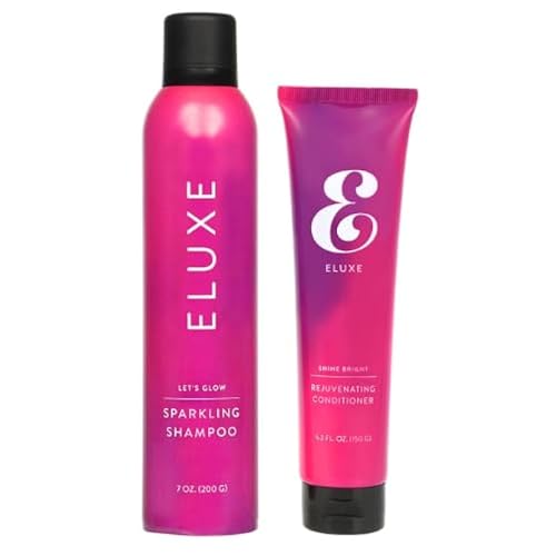 ELUXE Go Glow Kit, Carbonic Acid Shampoo & Conditioner for Ultra-Smooth, Silky, Frizz-Free, and Glossy Glass Hair (Set of 1)