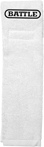 Battle Football Player Towel, White, One Size