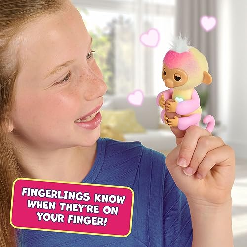 Fingerlings 2023 Interactive Baby Monkey Nursery Playset – Jas with 2-in-1 Cradle and High Chair, and 6 Accessories (Ages 5+)