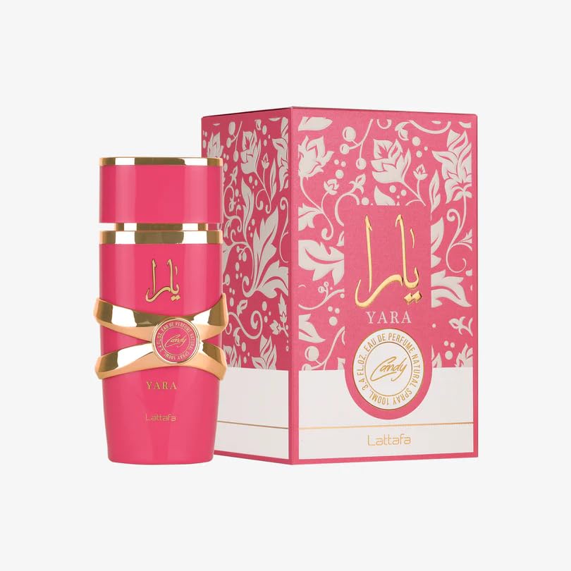 Lattafa Yara Candy - Vanilla, Fruity, Citrus, Floral - Eau de Parfum Long-Lasting Fragrance for Women, 3.40 Ounce / 100 ml Beauty and Personal Care Lattafa