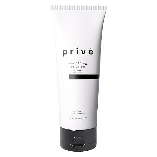Privé Smoothing Solution - Lightweight Non-Greasy Formula with Baobab, Bamboo and Jojoba Proteins for Sleek Shiny Hair - Speeds Drying and Controls