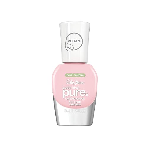 Sally Hansen Good. Kind. Pure. Nail Polish | Plant-Based, Vegan, 16-Free Formula | Sheer, Glossy | 200 Pink Cloud | Sheer Baby Pink Nail Color Beauty & Personal Care Sally Hansen