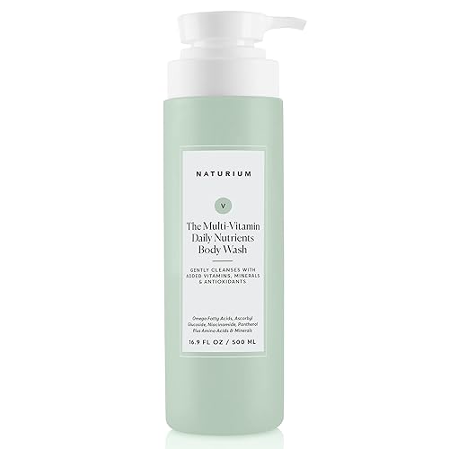Naturium The Multi-Vitamin Daily Nutrients Body Wash, Hydrating Cleanser, 16.9 oz