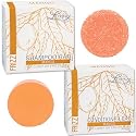 Luxiny Mango Shampoo and Conditioner Bar Set - Sulfate-Free, 1 Shampoo Bar (60g) & 1 Conditioner Bar (50g) for Normal/Dry Damaged Hair, Made in USA