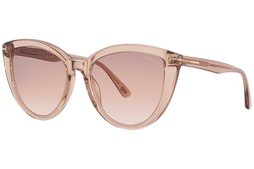 Tom Ford ISABELLA-02 FT 0915 Transparent Light Brown/Brown Pink 56/18/140 women Sunglasses