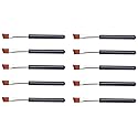 VOSAIDI 10pcs Eyebrow Portable Premium Quality Angled Eye Brow and Spoolie Mini Brush