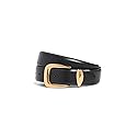 Madewell Women's Chunky Waist Belt, True Black, Large