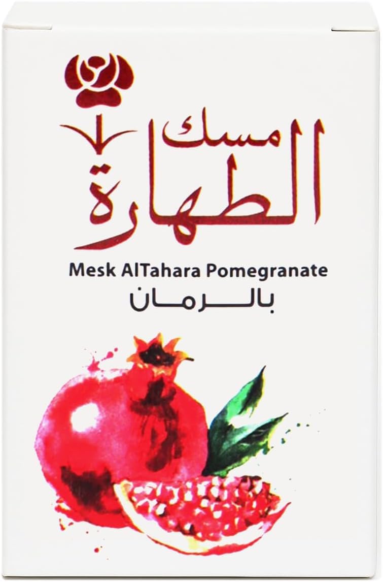 Mesk Al Tahara Pomegranate And Gift White Musk Pure Arabian Oil Perfume Body Fragrance for Long-Lasting Freshnes and Elegance Pomegranate And Gift