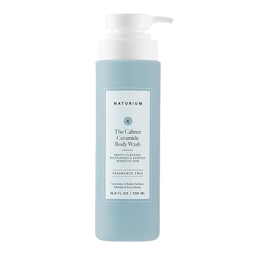Naturium The Calmer Ceramide Body Wash, Frangrance-Free, Cleansing & Moisturizing for Dry, Sensitive Skin, Dermatologist-Tested, Paraben Beauty & Personal Care Naturium
